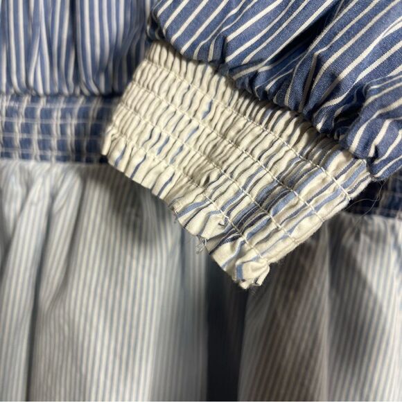 Women’s Blue & White Striped Utility Dress Size Small - Picture 10 of 16